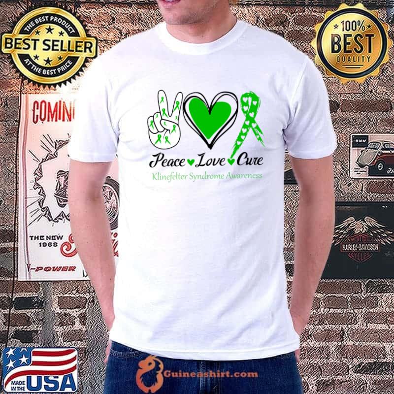 Peace Love Cure Klinefelter Syndrome Awareness Classic T-Shirt