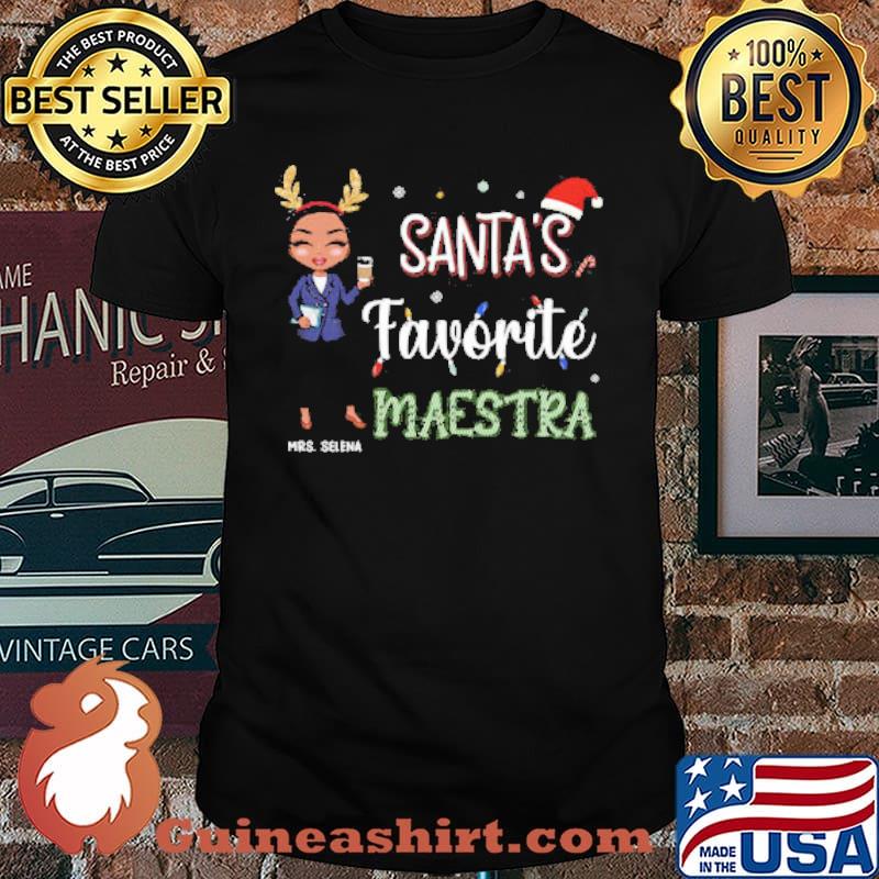 Personalized Santa’s Favorite Maestra Shirt