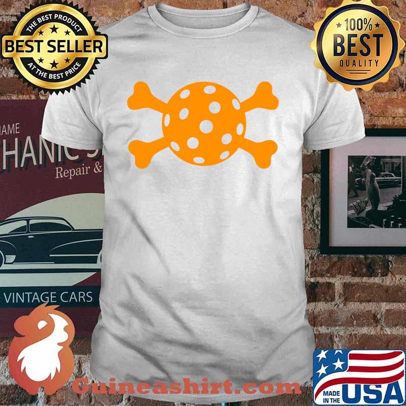 Pickleball Halloween Cross Bones - Orange Classic T-Shirt