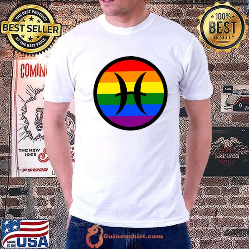 Pisces Astrology Design 4 LGBT T-Shirt