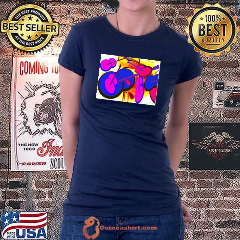 Premium abstract guitar symphony. Classic T-Shirt Ladiestee