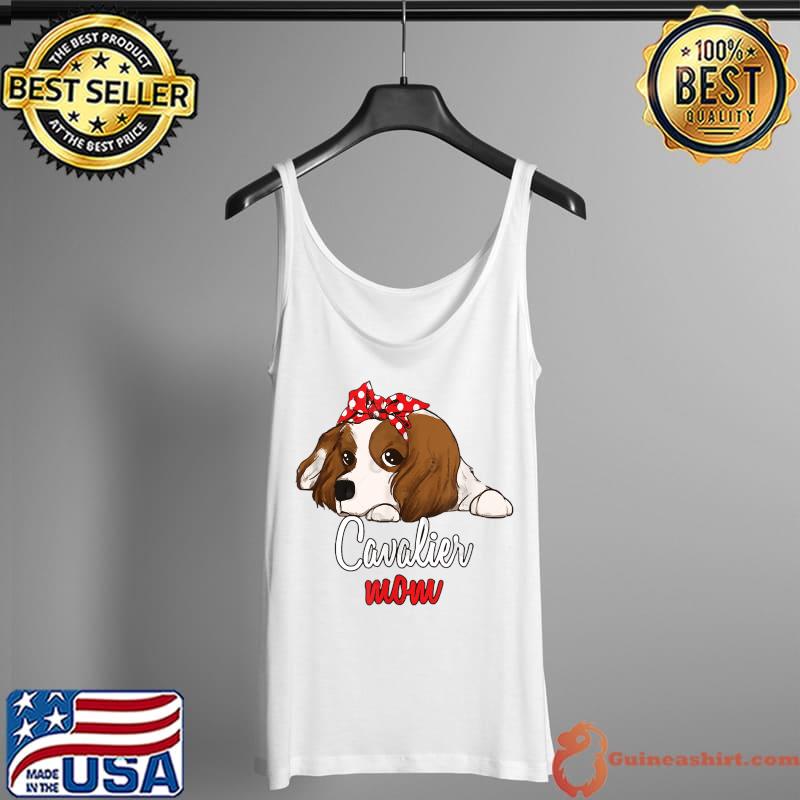Premium cavalier-King Charles-Mom Cartoon T-Shirt Tank Top