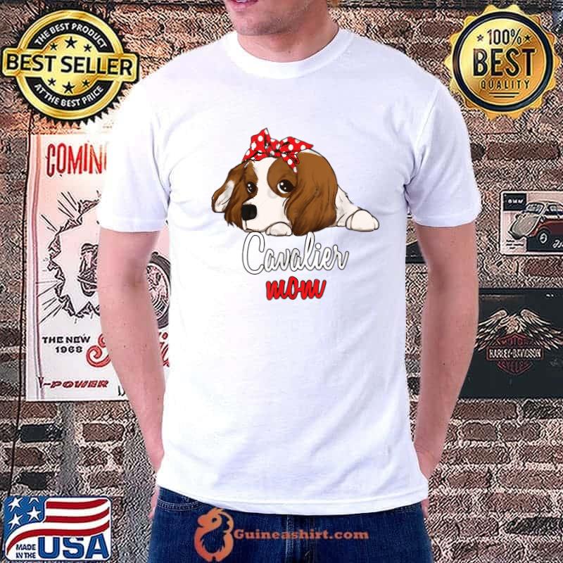Premium cavalier-King Charles-Mom Cartoon T-Shirt