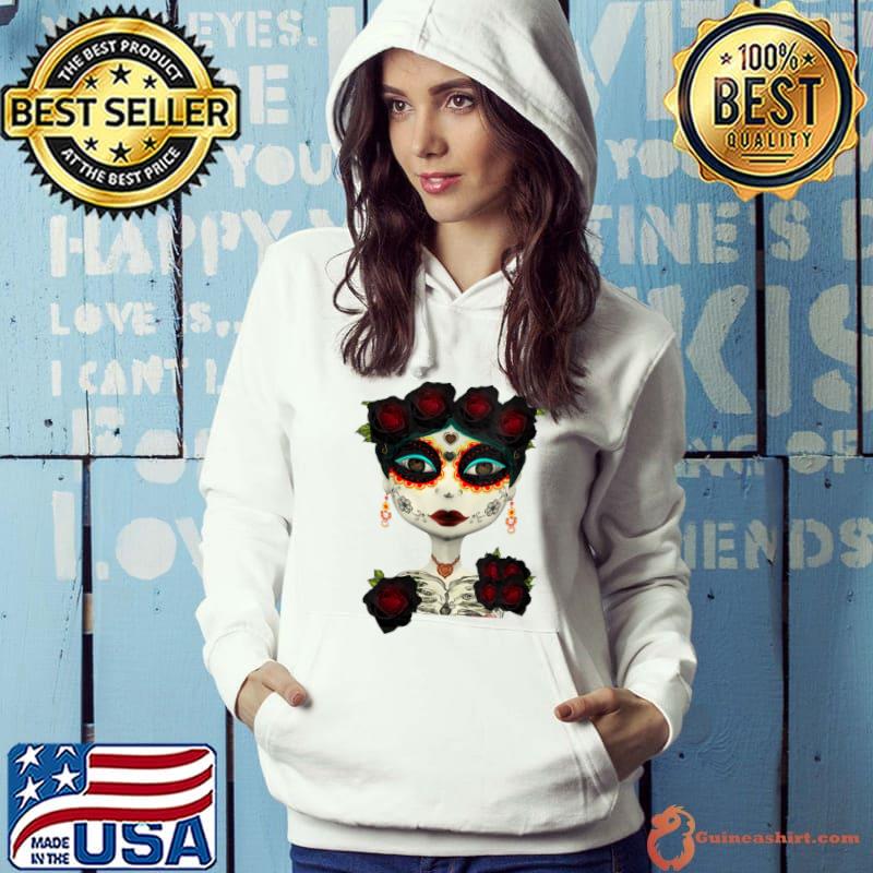 Premium la Catrina Calavera Dia De Los Muertos (Day of the Dead) T-Shirt Hoodie