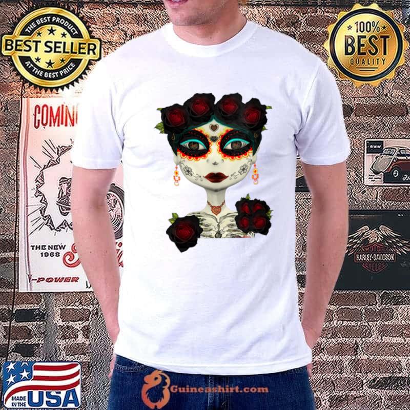 Premium la Catrina Calavera Dia De Los Muertos (Day of the Dead) T-Shirt
