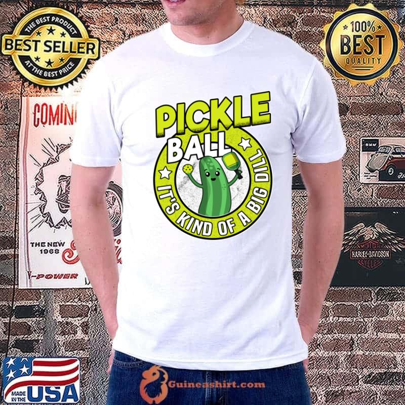 Premium pickleball It's Kind Of A Big Dill Retro Funny Pickle Ball T-shirt