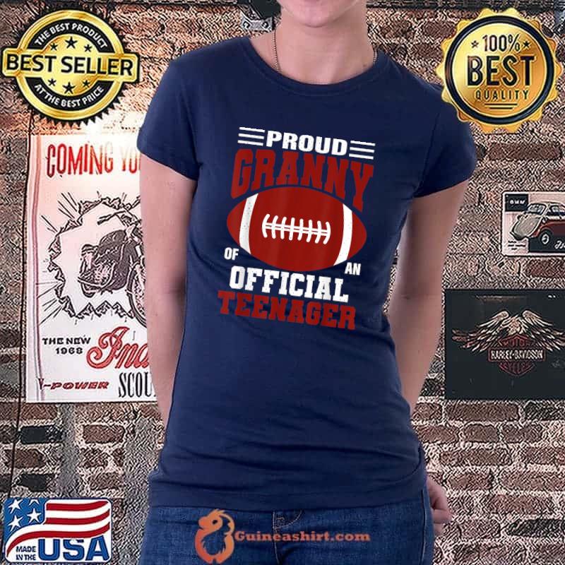 Proud Granny of an Official Teenager 13th Birthday Football T-Shirt Ladiestee