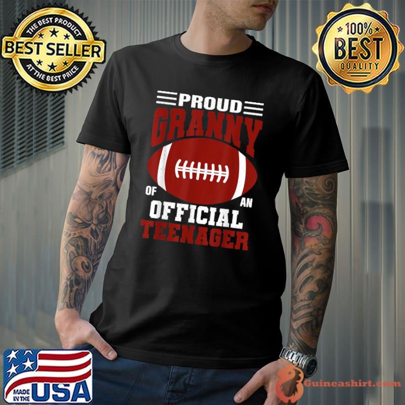 Proud Granny of an Official Teenager 13th Birthday Football T-Shirt