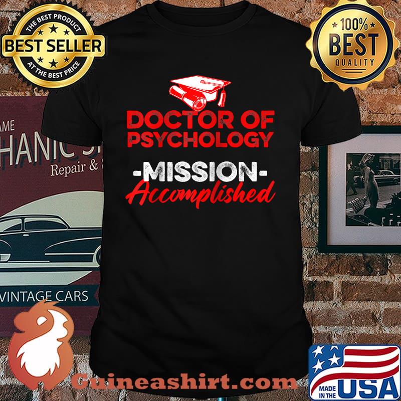 PsyD Doctor of Psychology mission accomplished Doctorate Graduation Raglan Baseball T-shirt