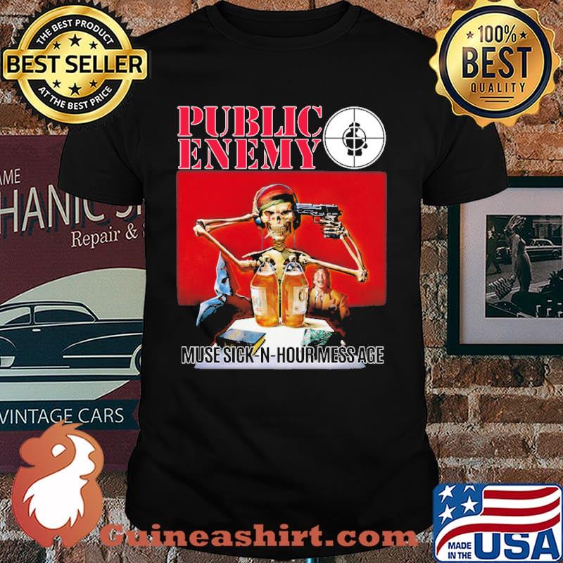Public enemy muse sick n hour mess age skull shirt