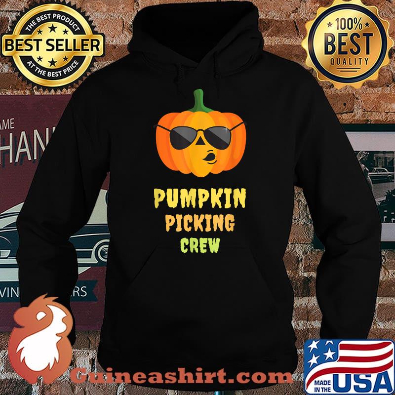 Pumpkin Picking Crew Funny Outfit Baby Toddler Kids Girls T-Shirt Hoodie