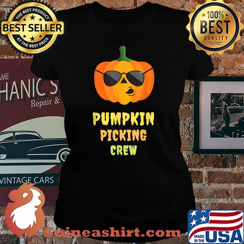 Pumpkin Picking Crew Funny Outfit Baby Toddler Kids Girls T-Shirt Laides tee