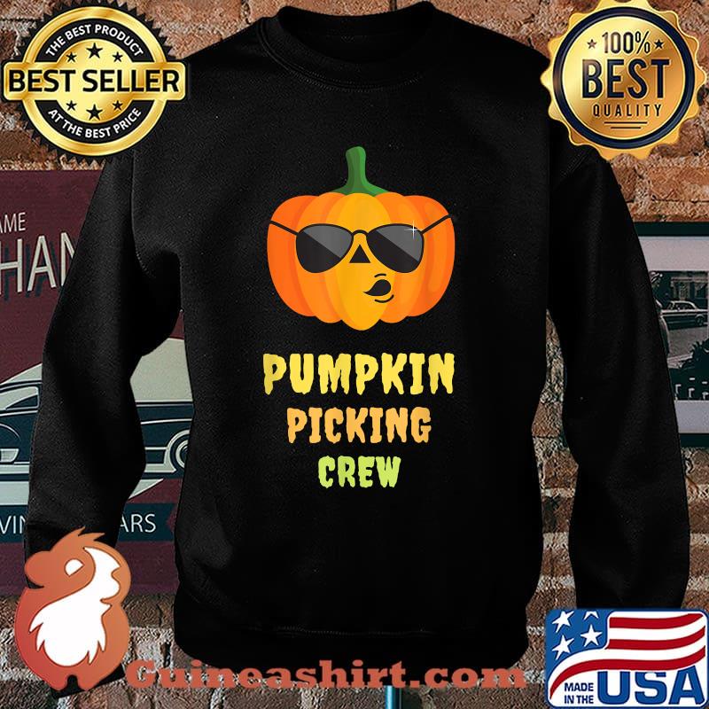 Pumpkin Picking Crew Funny Outfit Baby Toddler Kids Girls T-Shirt Sweater