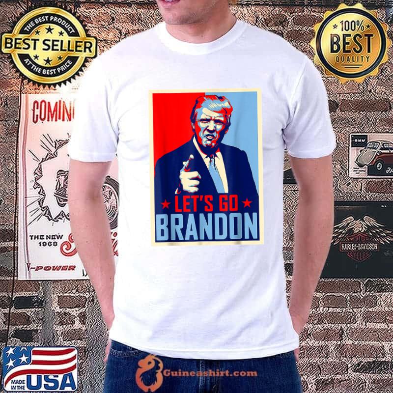 Retro Vintsge Let's Go Brandon Trump Poster Joe Biden Chant T-Shirt Unisex