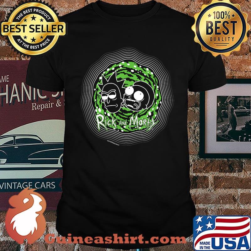 Rick and Morty Green and White Rick and Morty T-shirt