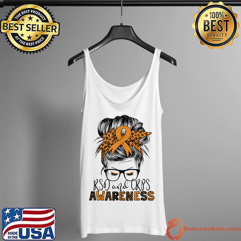 RSDCRPS awareness messy hair bun for women T-Shirt Tank Top