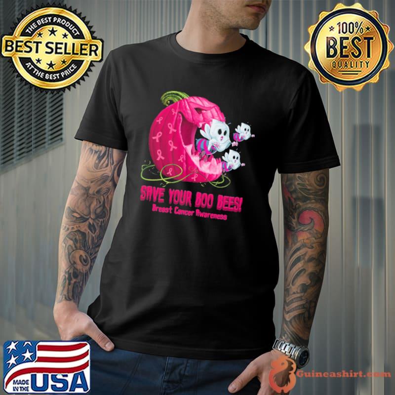 Save Your Boo Bees Breast Cancer Awareness Halloween Pumpkin And Bees s Unisex