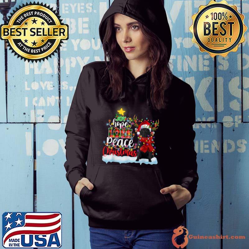 Schipperke Santa Hat Reindeer Costume Christmas Light T-Shirt
