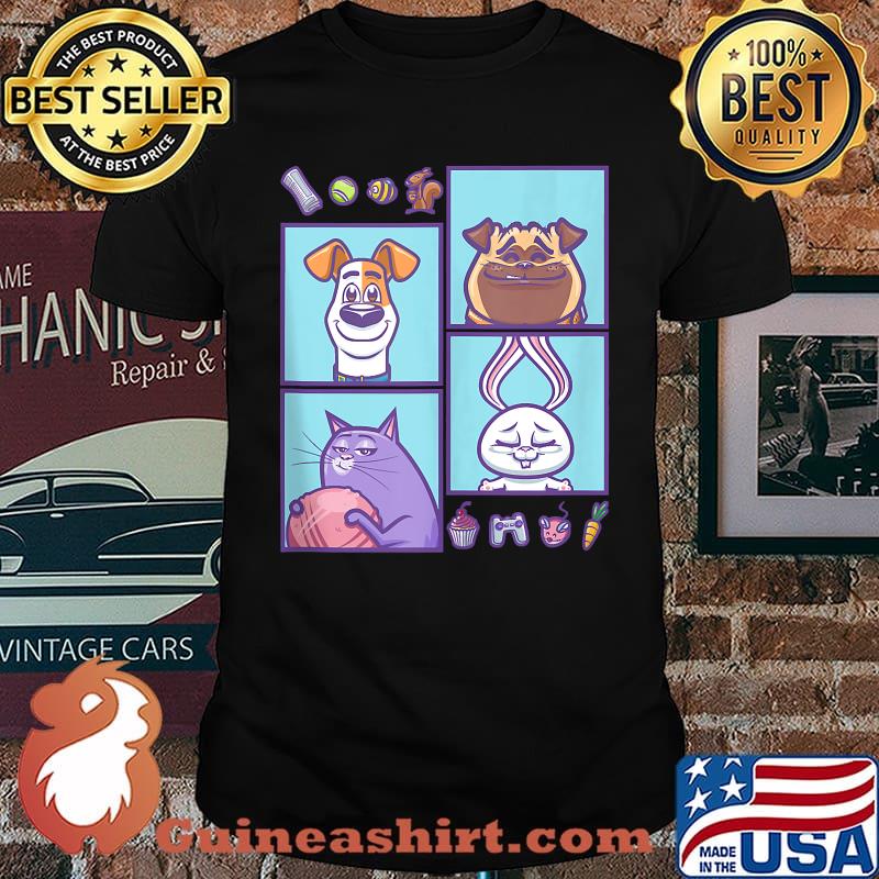 Secret Life of Pets 2 Mel, Snowball, Chloe, Max Icons T-shirt