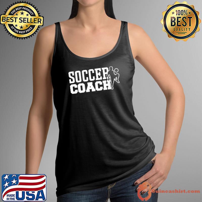 Silhouette Soccer Coach T-Shirt Tank Top