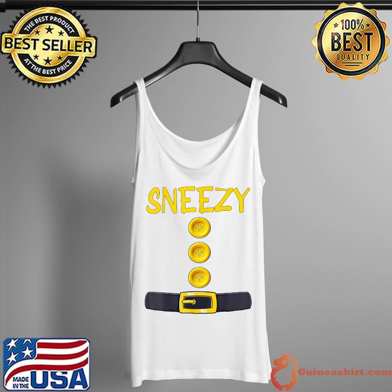 Sneezy Dwarf Halloween Costume Color Matching Gifts Idea T-Shirt Tank Top