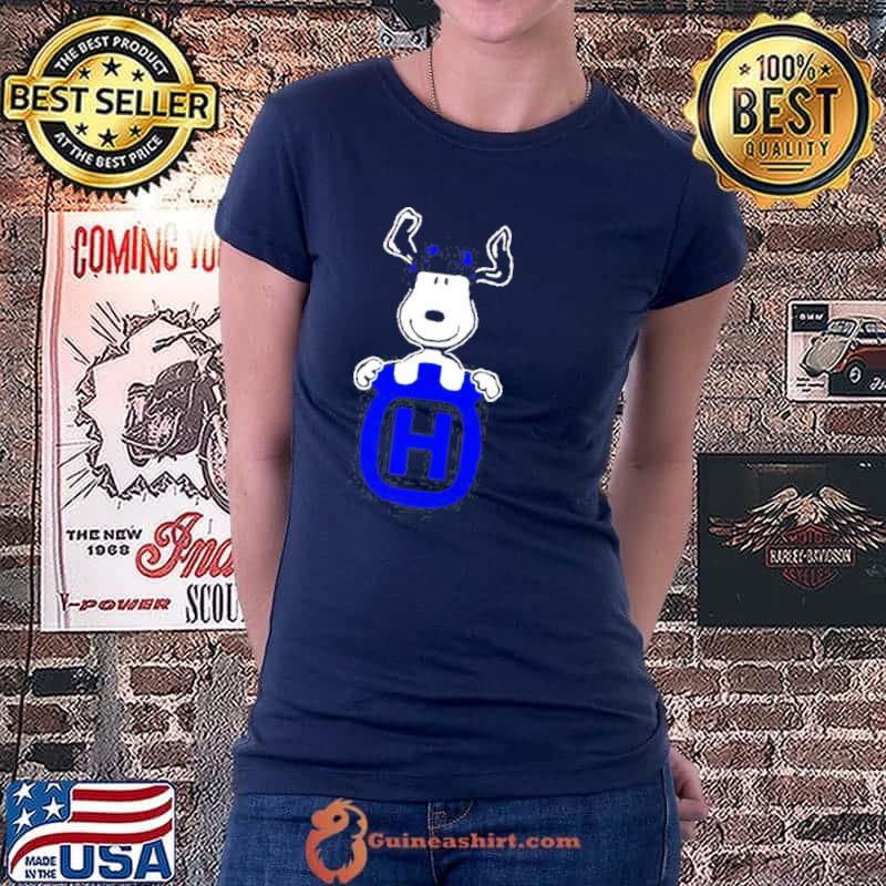 Snoopy hug Husqvarna Logo s Ladiestee