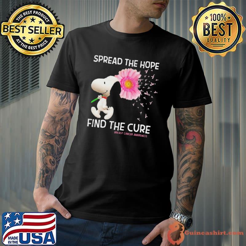 Snoopy Spread The Hope Find The Cure Shirt Unisex