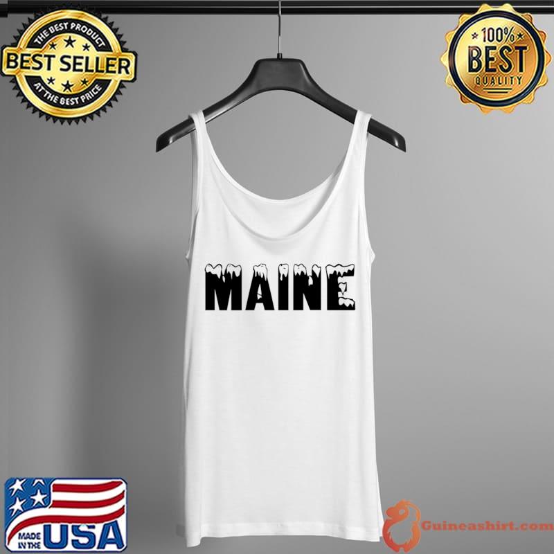 Snowcapped Maine - Mainer Winter Souvenir T-s Tank Top
