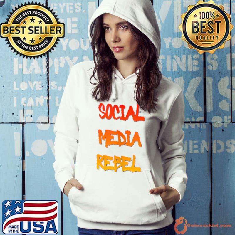 Social Media Rebel Orange Yellow T-shirt