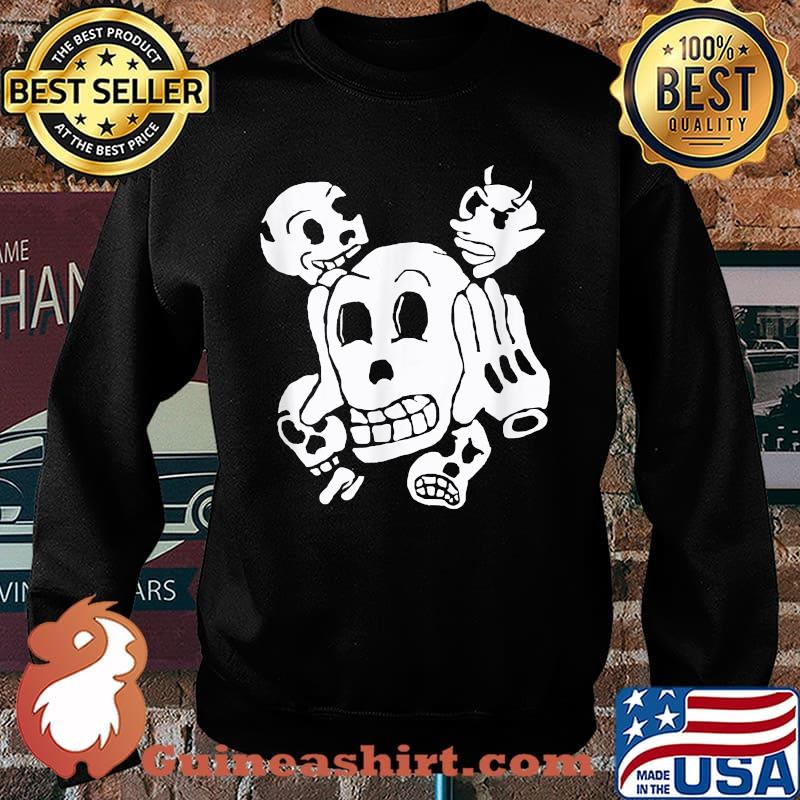 Spooky Rubber hose Skeleton Halloween Alternative Scary T-Shirt Sweater