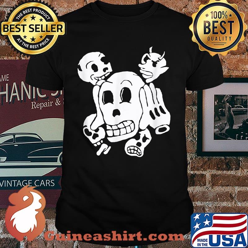 Spooky Rubber hose Skeleton Halloween Alternative Scary T-Shirt