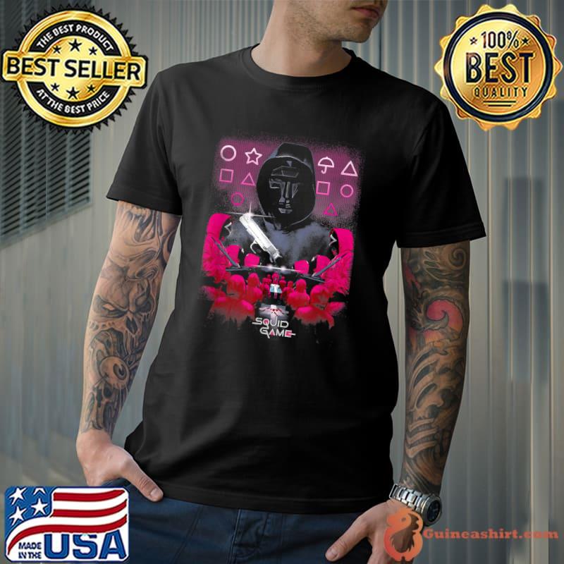 Squid Game Front Man Geometric Poster T-Shirt Unisex