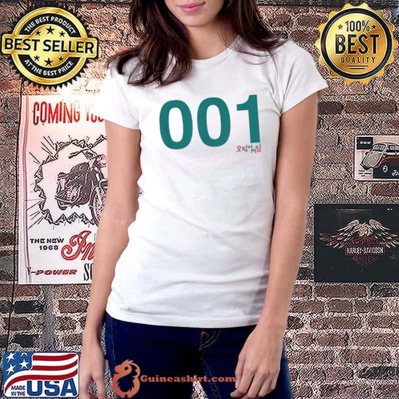 Squid Game Player 001 Costume T-Shirt Ladiestee