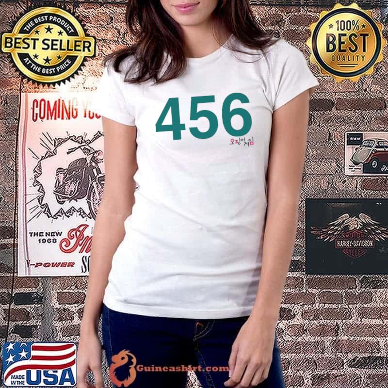 Squid Game Player 456 shirt, hoodie, sweater, longsleeve and V-neck T-shirt