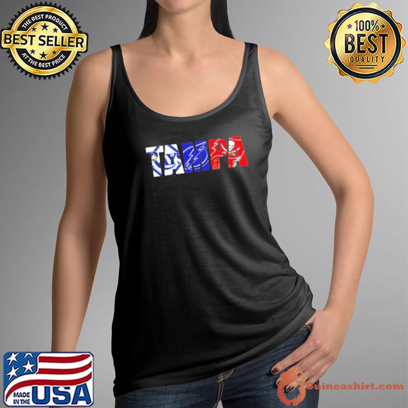 Tampa sports team Tampa Bay Rays Tampa Bay Lightning Tampa Bay Buccaneers s Tank Top