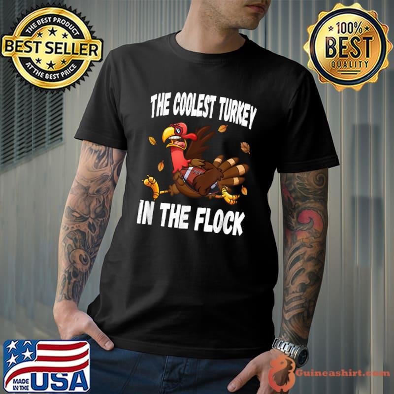 The Coolest Turkey In The Flock Thanksgiving Turkey Bowl T-Shirt Unisex