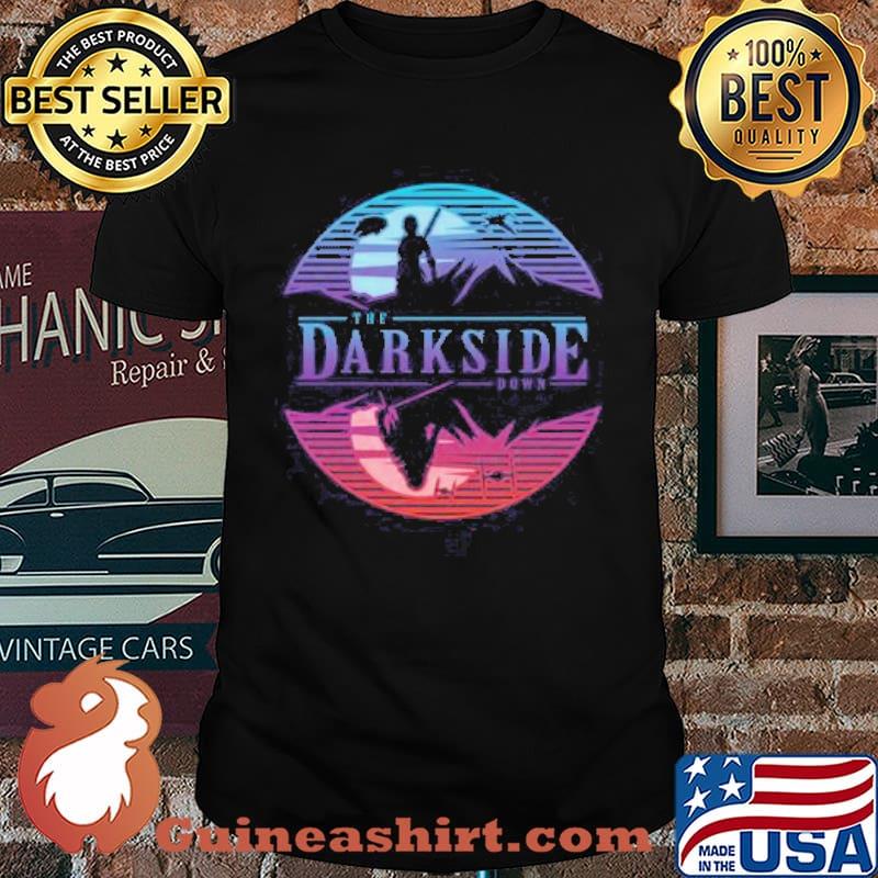The Darkside Down Mandalorian Star wars Retro shirt