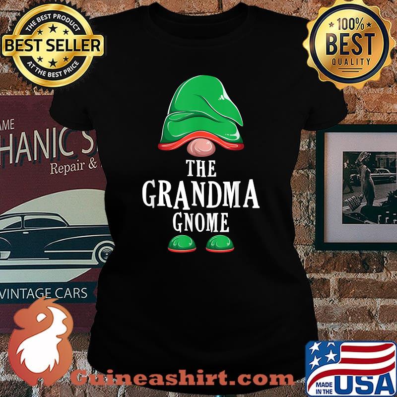 The Grandma Gnome Christmas Family Matching Group Costume T-Shirt Laides tee