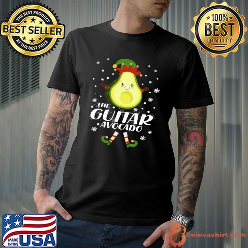 The Guitar avokado xmas avomerry Christmas Pajamas Classic T-Shirt