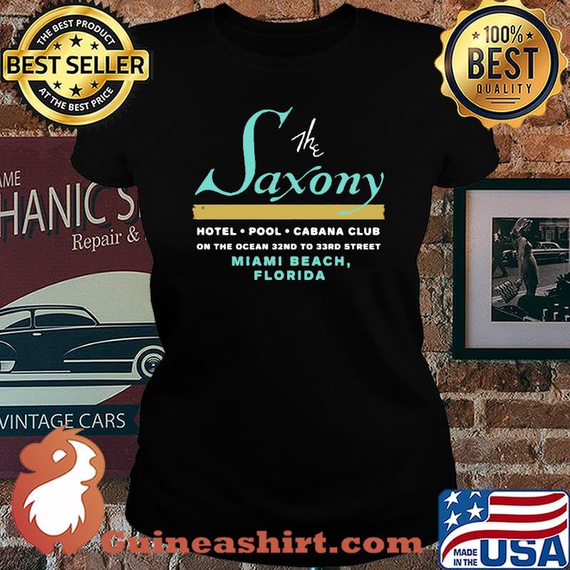 The Saxony Hotel Pool Cabana CLub Miami Beach Florida Shirt Laides tee