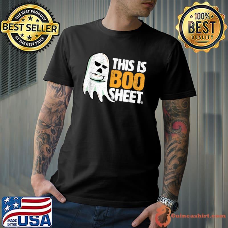 This Is Boo Sheet Funny Ghost Halloween Adults T-Shirt Unisex