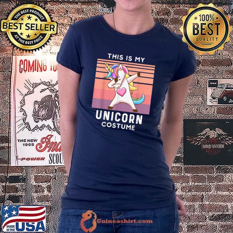 This is my unicorn costume dabbing unicorn Halloween 2021 T-Shirt Ladiestee