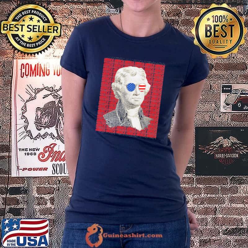 Thomas Jefferson America Patriotic Usa Vintage 4Th Of July Shirt