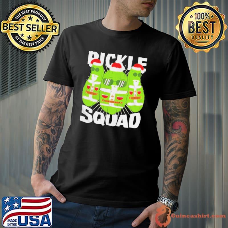Three Pickles Santa Squad Merry Christmas Shirt Unisex