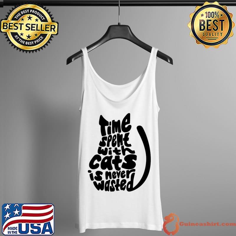 Time spent with cats is never wasted Black Cat Classic T-Shirt Tank Top