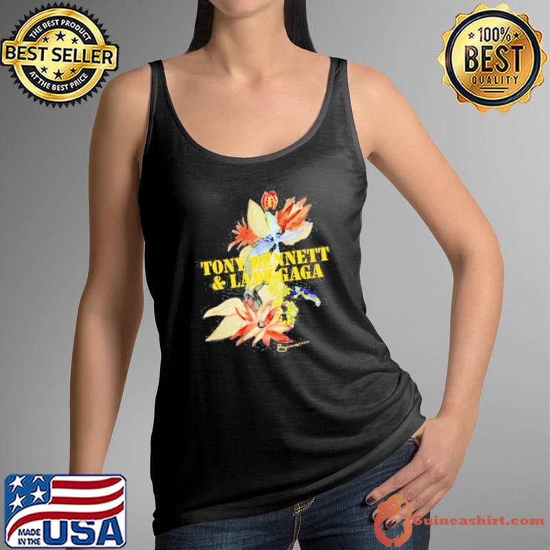 Tony Bennett And Lady Gaga Flower s Tank Top