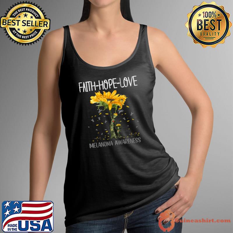 Top faith Hope Love Melanoma Awareness Classic T-Shirt Tank Top