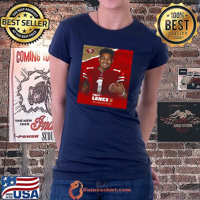 Trey Lance QB San Francisco 49ers Shirt Ladiestee