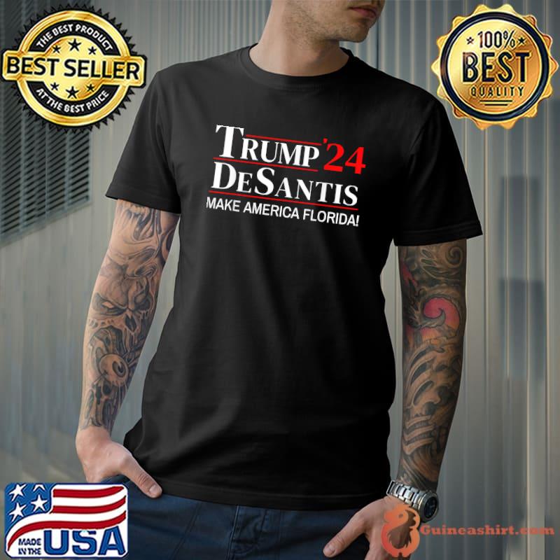 Trump DeSantis 2024 Make America Florida Republican Vintage T-Shirt Unisex