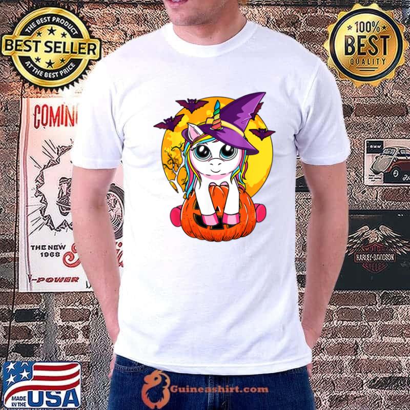 Unicorn Pumpkin Halloween Essential T-Shirt Unisex